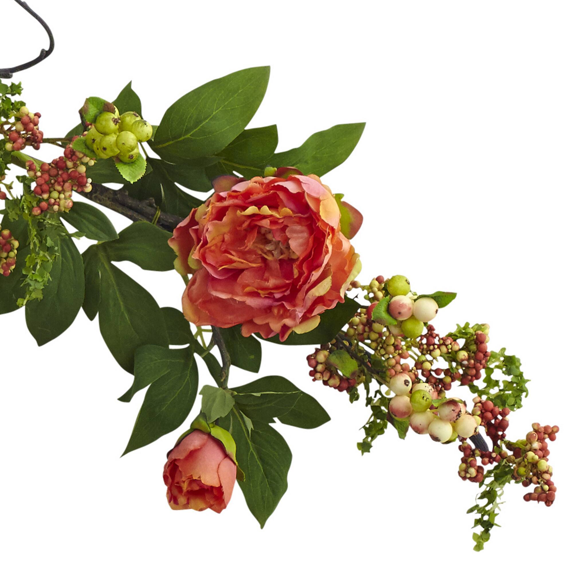 5ft. Mixed Peony & Berry Garland